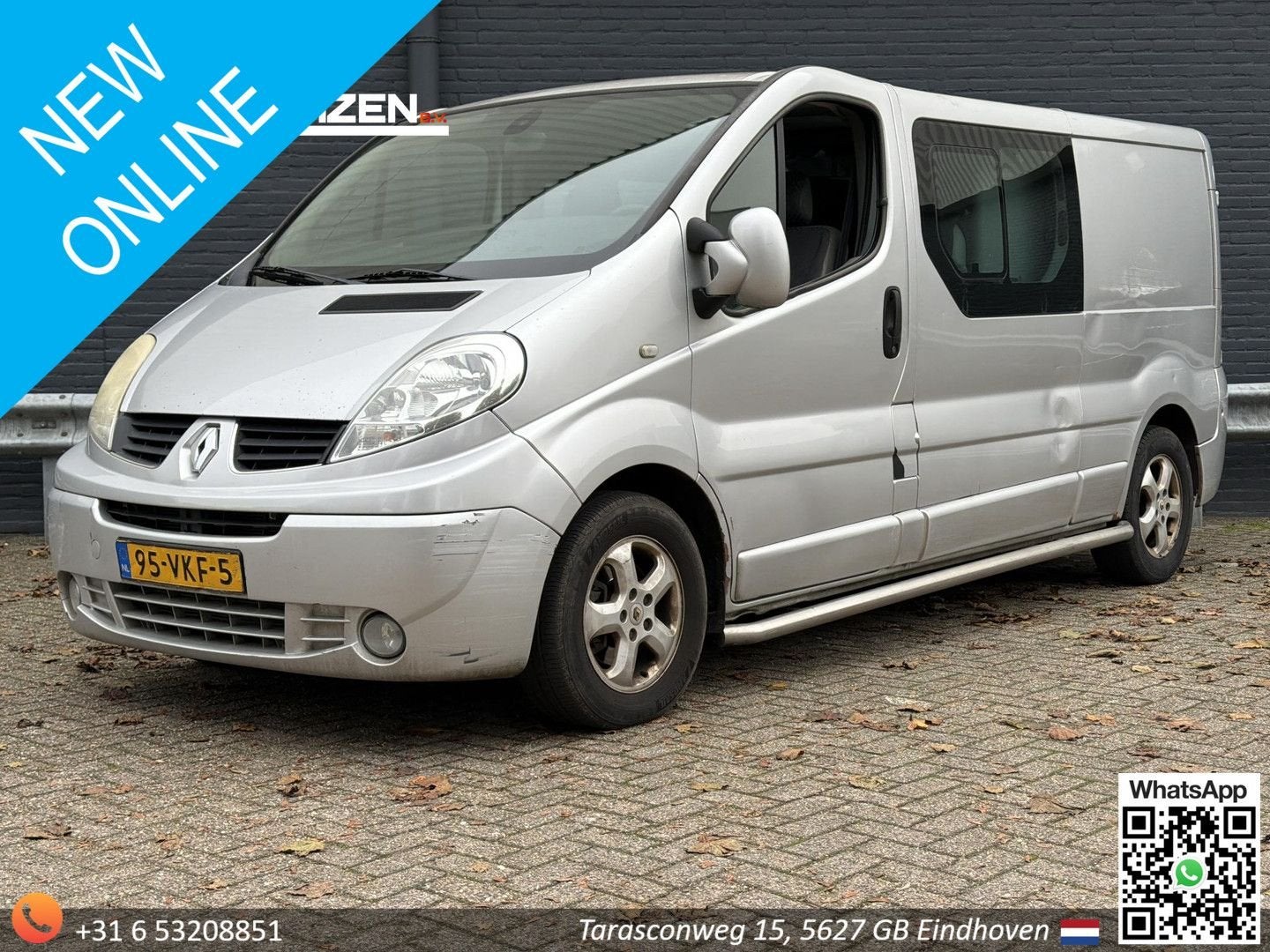 Renault Trafic 2.5 dCi T29 L2H1 Dubbel Cabine | € 3.450,- NE, Renault, Bedrijf, Diesel, Zilver of Grijs