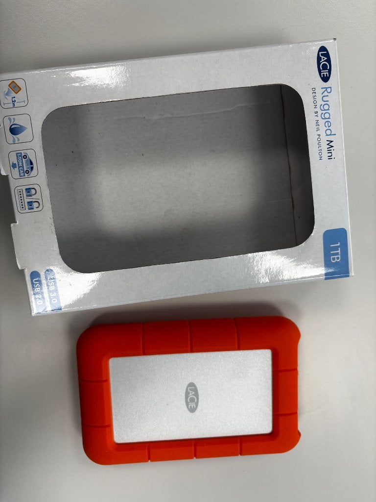 LaCie Rugged Mini - Externe Harde Schijf - 1 TB Nieuw!, Informatique & Logiciels, Disques durs, Enlèvement, Neuf, USB