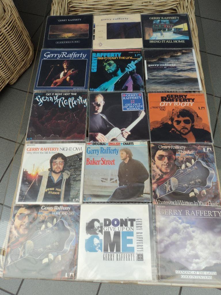 Gerry Rafferty 15 singles voor 10 euro!, Cd's en Dvd's, Gebruikt, 7 inch, Ophalen of Verzenden, Fotohoes