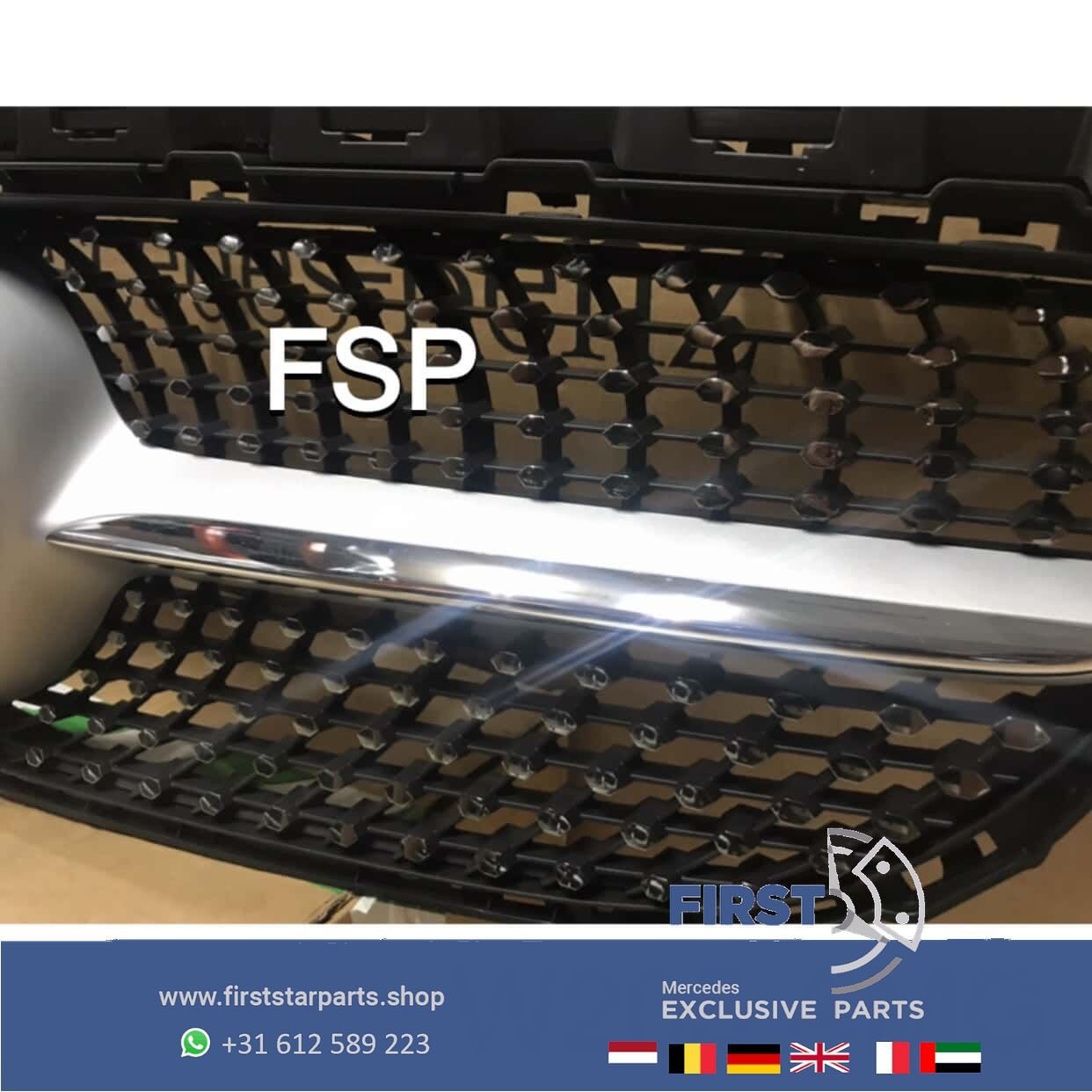 W205 S205 FACELIFT C43 AMG DIAMOND GRIL Mercedes C Klasse 20, Utilisé, -, -, Enlèvement ou Envoi