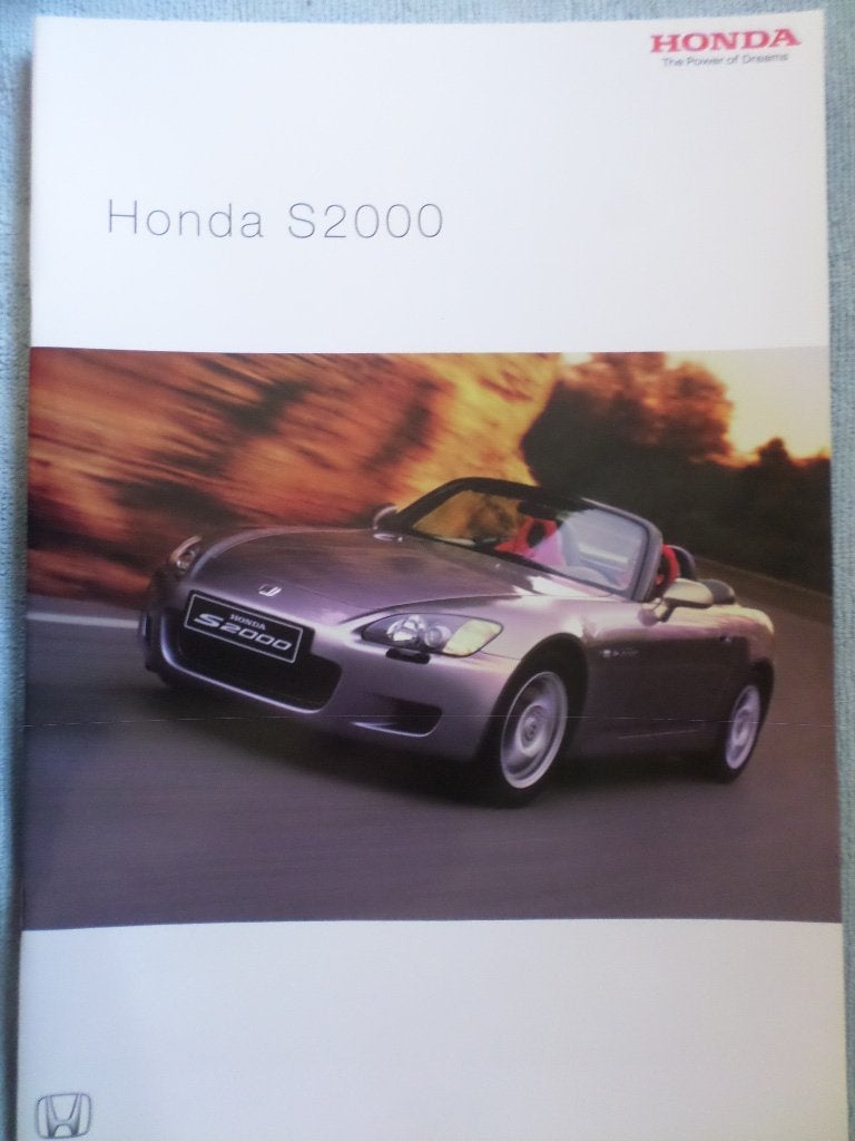 Brochure de la Honda S2000 S 2000 2003, Enlèvement ou Envoi, Honda
