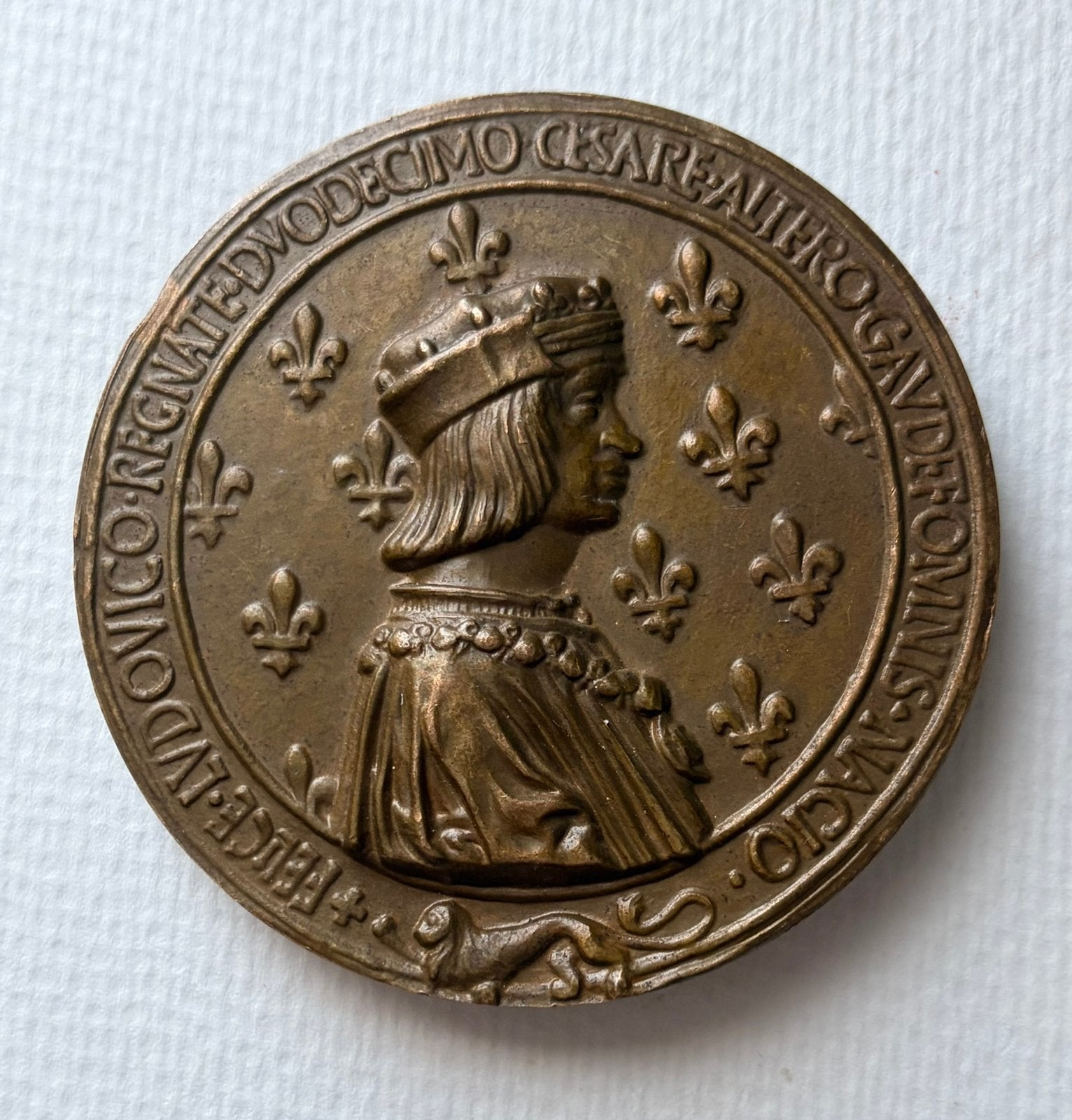 Médaille de table en bronze, Enlèvement ou Envoi, Bronze