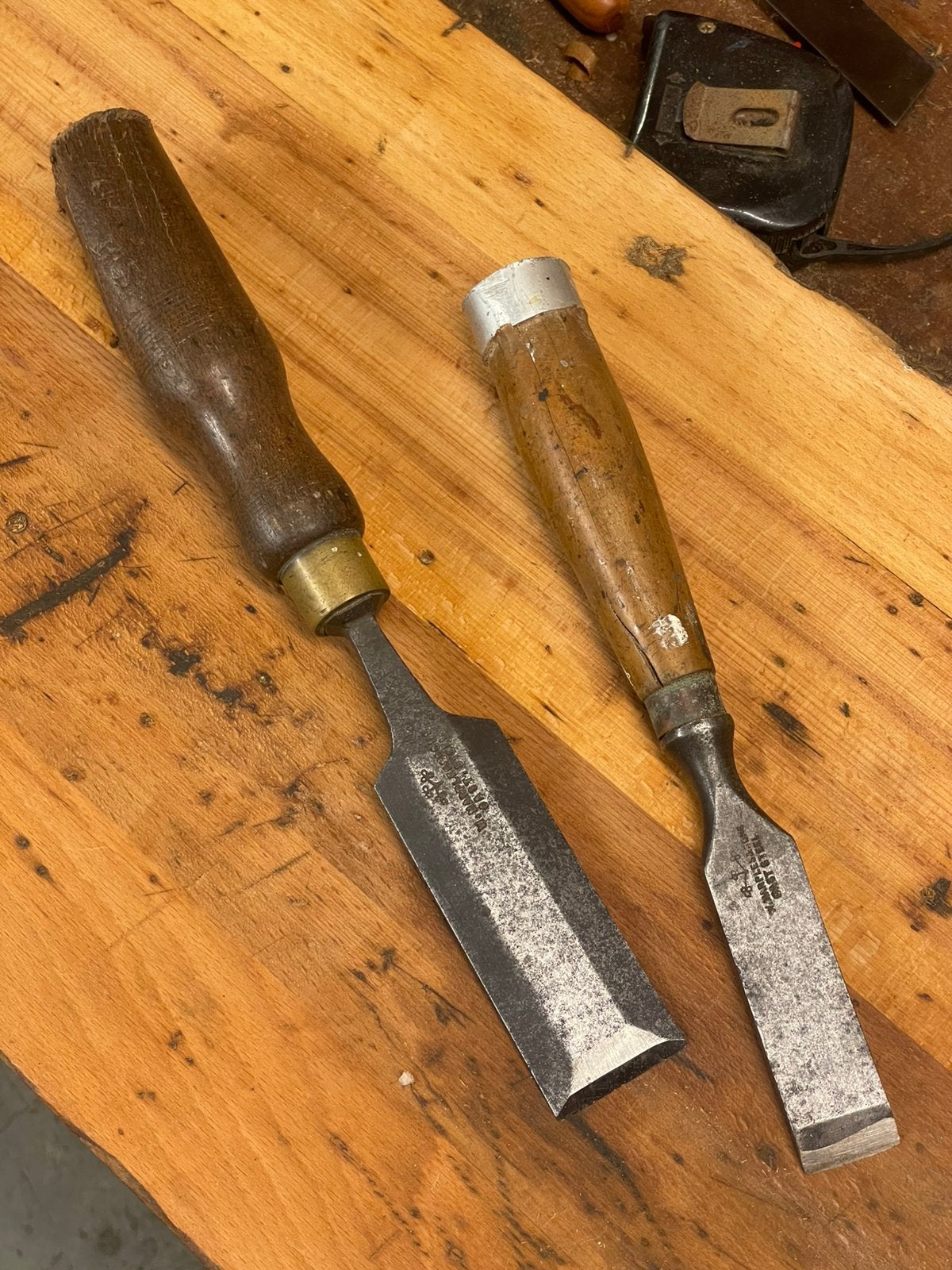 Twee antieke Marples & Sons beitels, Ophalen of Verzenden
