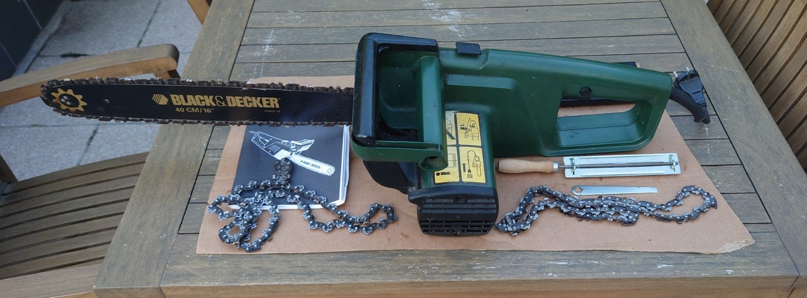 kettingzaag Black en Decker, Ophalen, Gebruikt, Kettingzaag, Black Decker