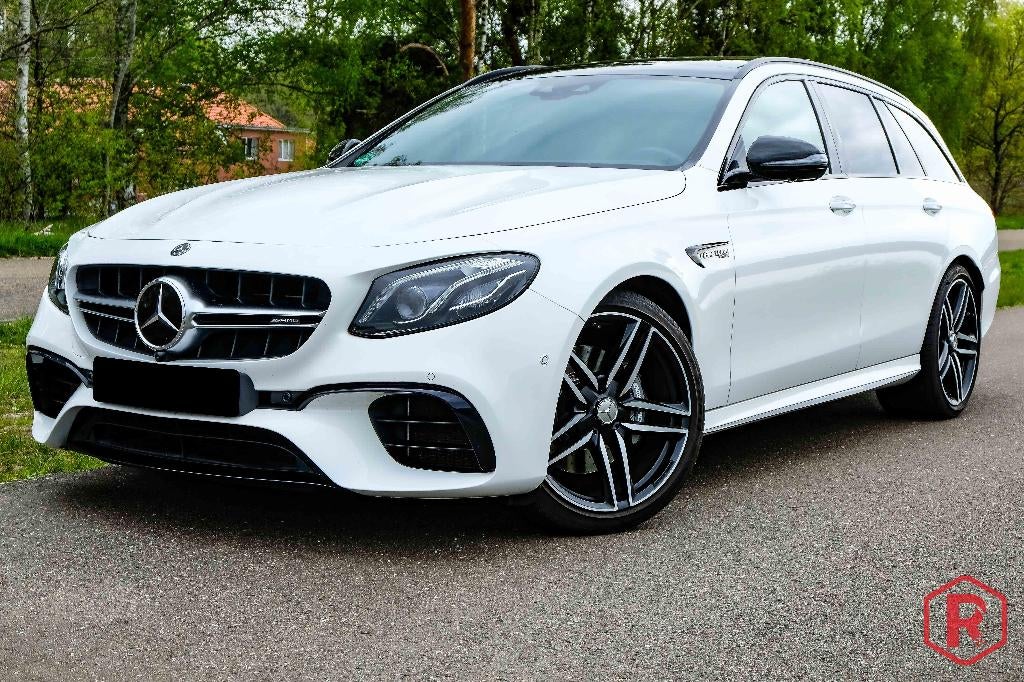 Mercedes E 63 AMG Opendak Burmester Performance, Auto's, Mercedes-Benz, Automaat, 4000 cc, Parkeerassistent, Wit