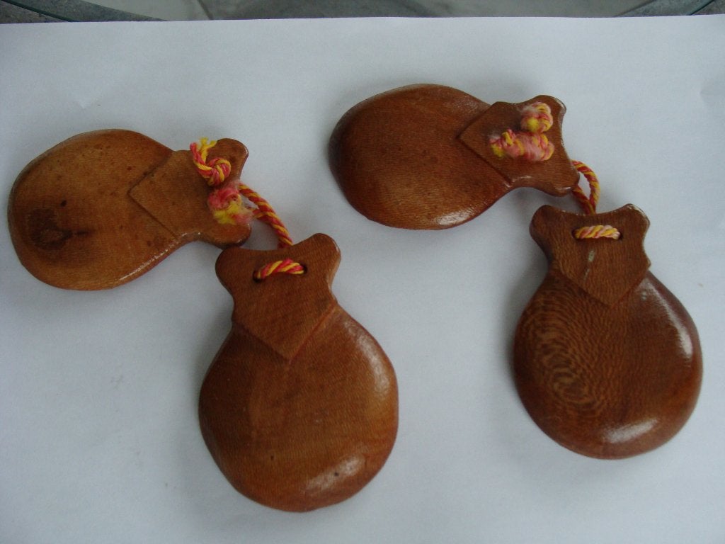 ensemble d'anciennes castagnettes en bois, vintage, Enlèvement, Comme neuf