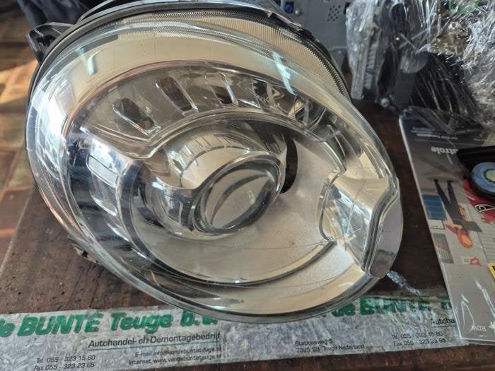 Koplamp rechts van een Fiat 500, Gebruikt, -, -, Ophalen of Verzenden