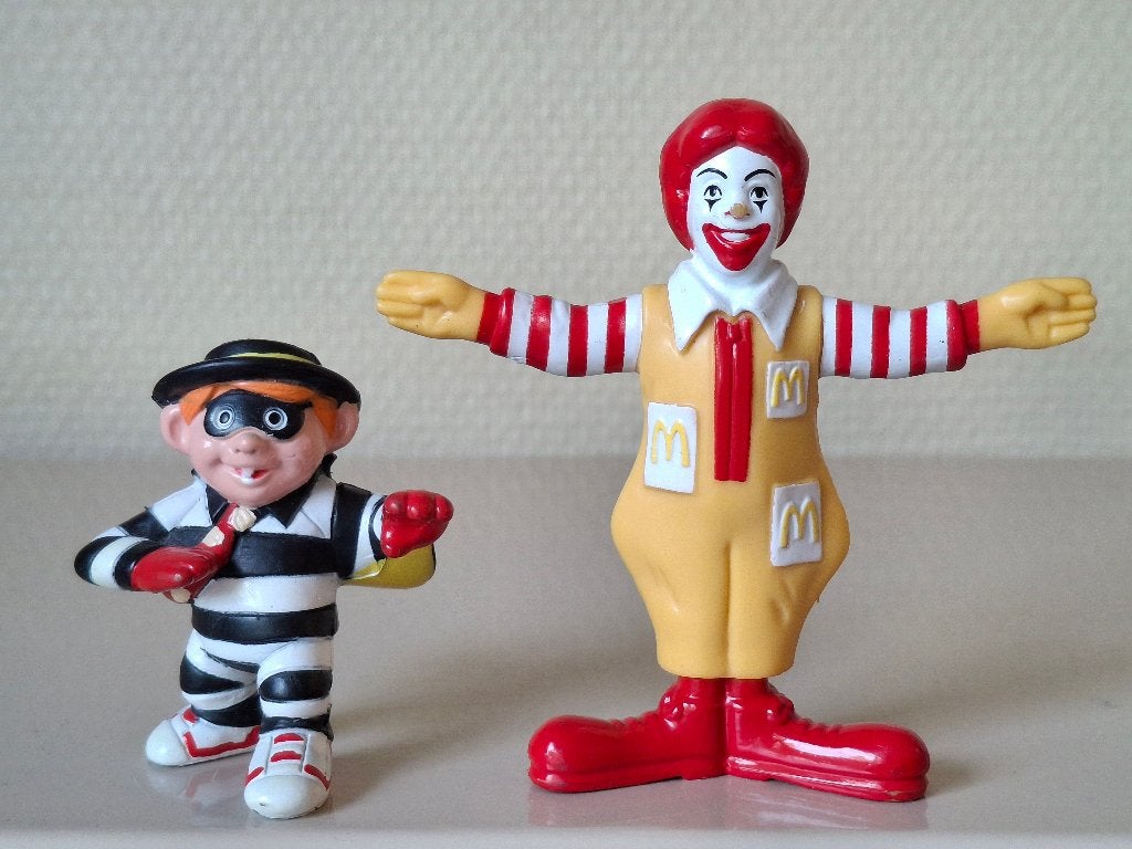 1995 The Original Ronald McDonald Clown + Zorro clown McDo, Enlèvement ou Envoi, Comme neuf