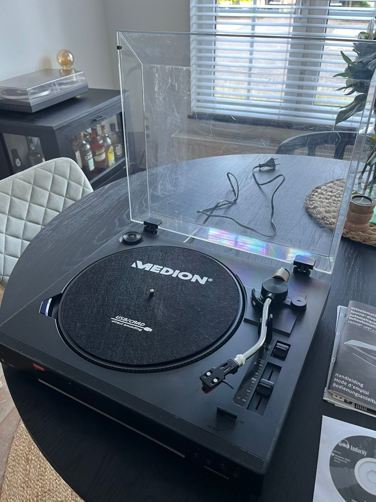 Platenspeler Medion Dual usb, Audio, Tv en Foto, Platenspelers, Ophalen, Zo goed als nieuw, Automatisch, Platenspeler