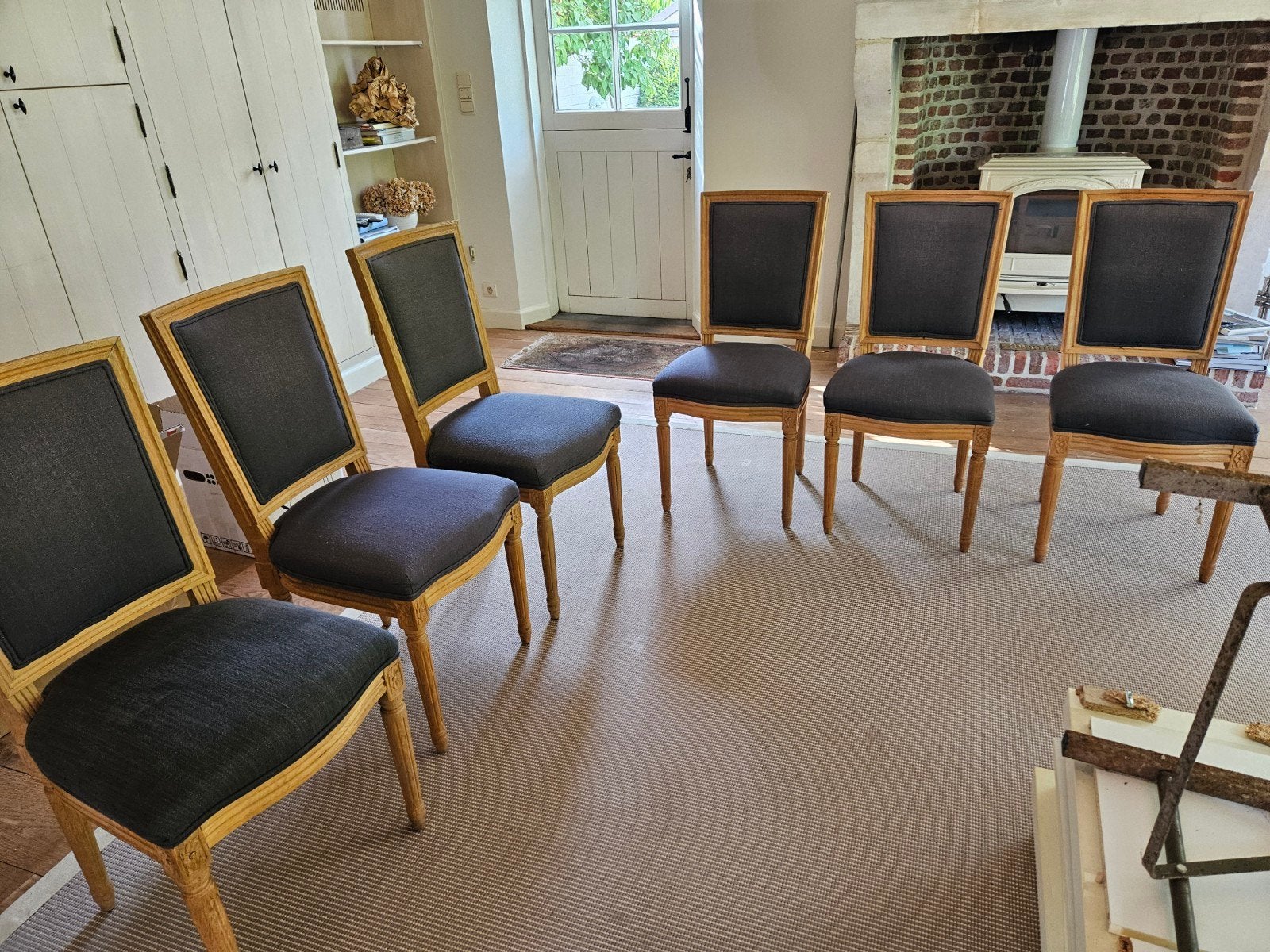 Set van 6 stijlvolle eetkamer stoelen, Ophalen