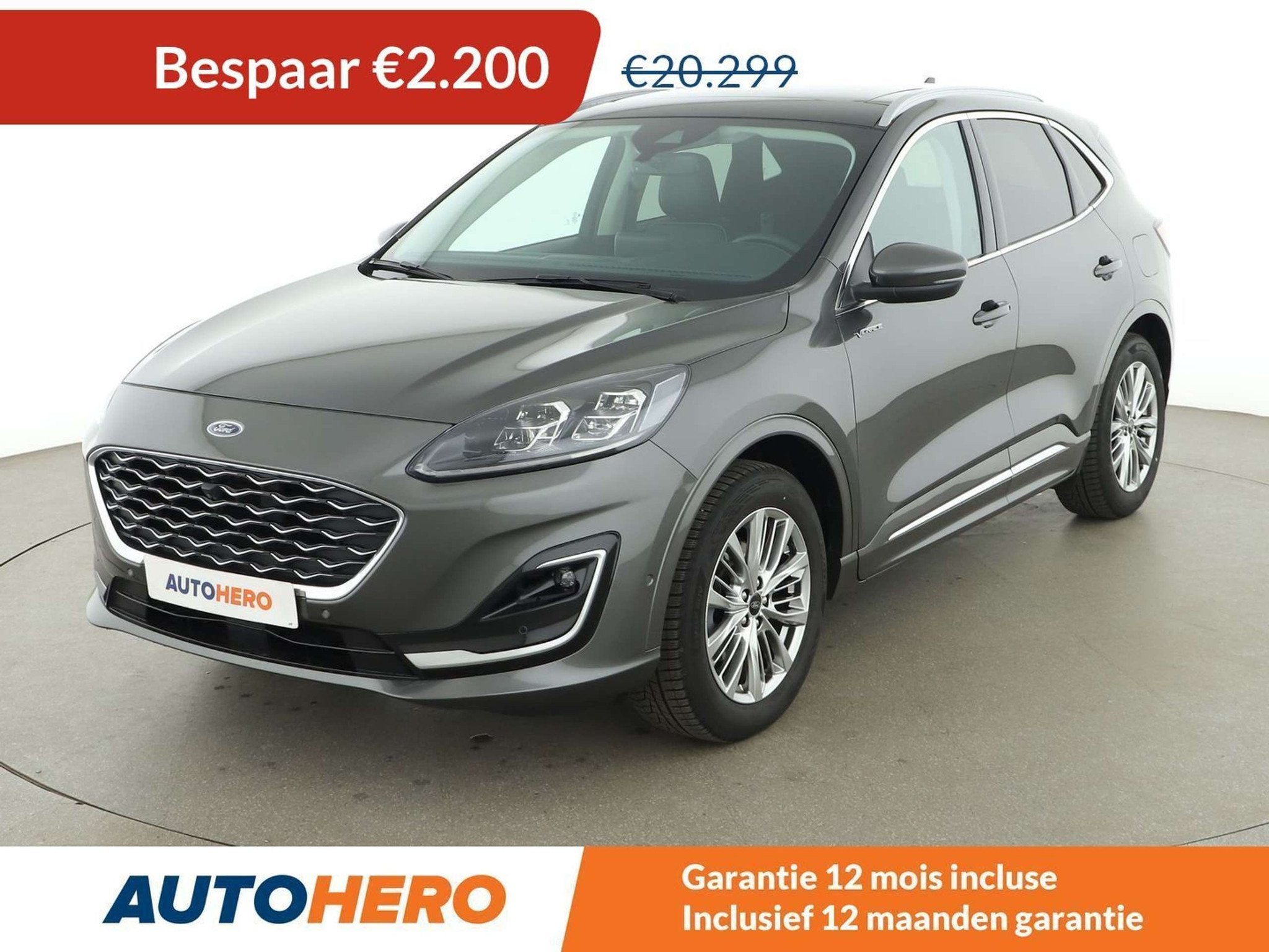 Ford Kuga 1.5 EcoBoost Vignale, Autos, Ford, Cuir, Argent ou Gris, Achat, Euro 6