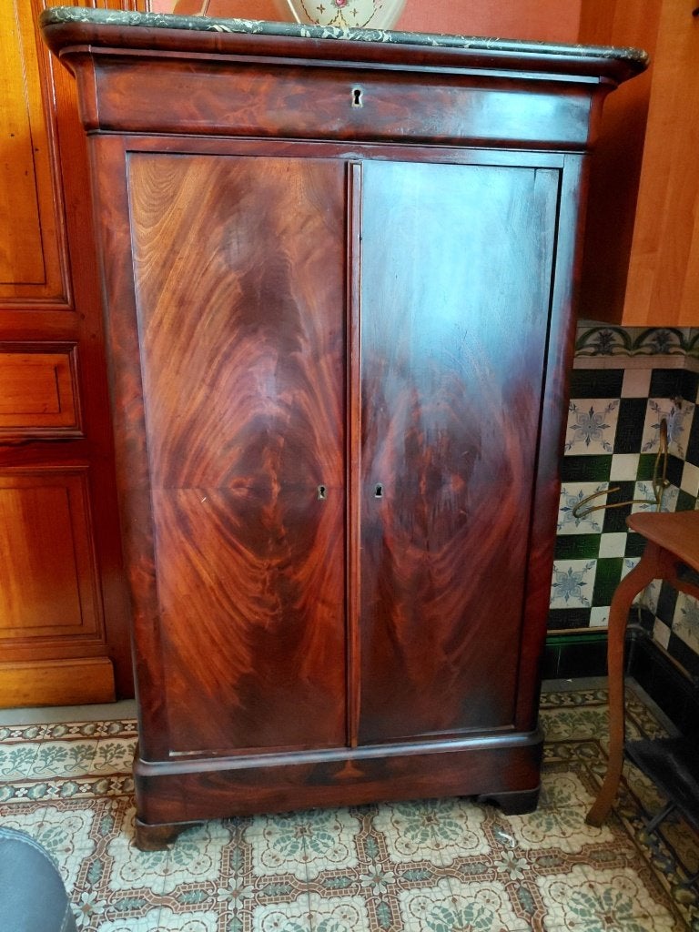 Commode en acajou et marbre, Enlèvement, Utilisé, Autres matériaux