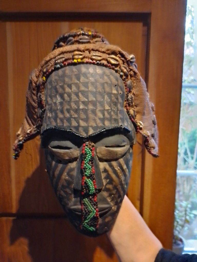 oud Afrikaans masker, Antiquités & Art, Enlèvement