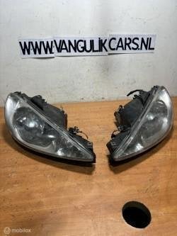 Koplampen set Peugeot 206 SW ('02-'07), Gebruikt, Ophalen of Verzenden, Peugeot, Peugeot