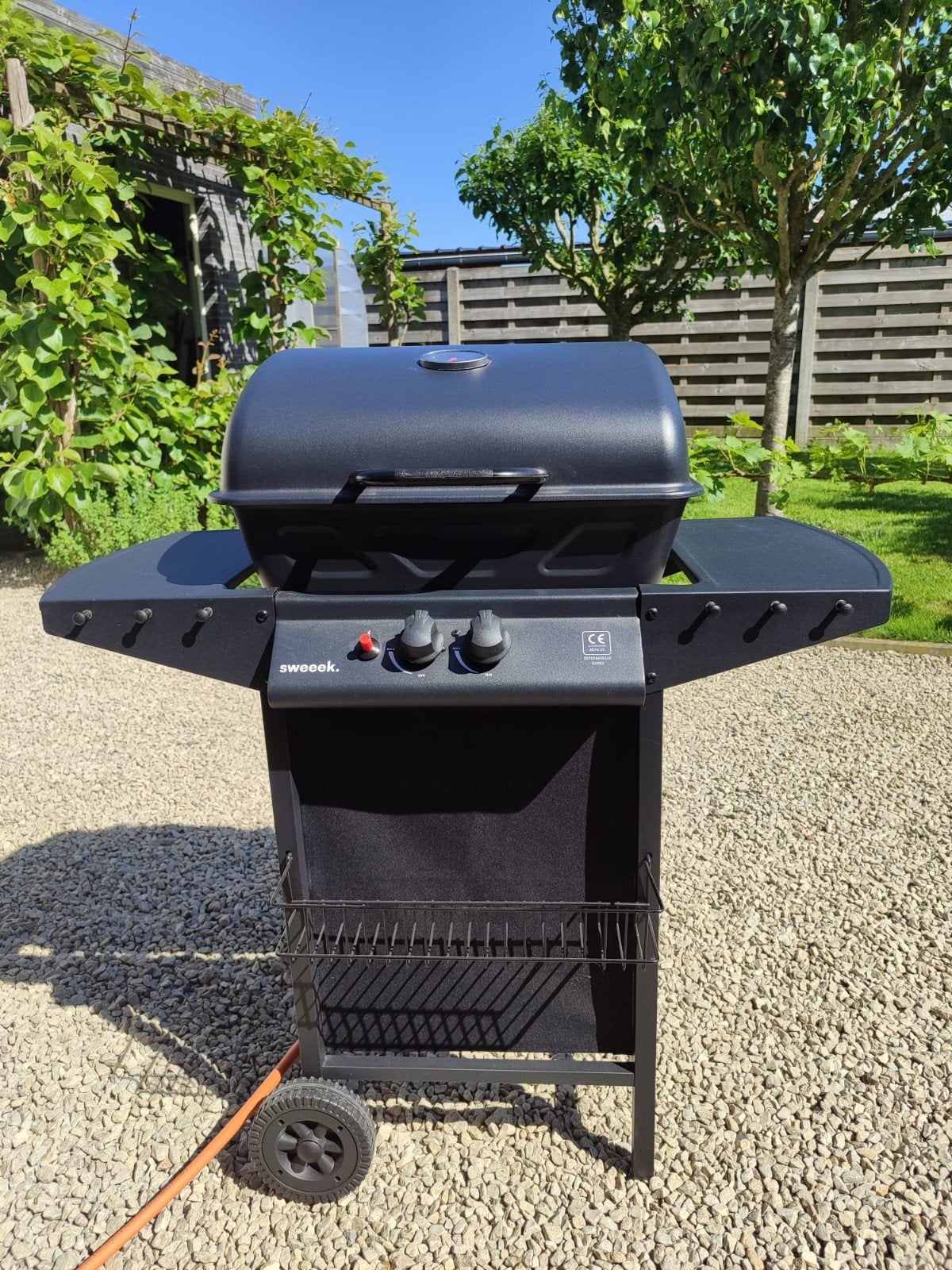 gasbarbecue met lavastenen, Jardin & Terrasse, Barbecues à gaz, Enlèvement, Comme neuf