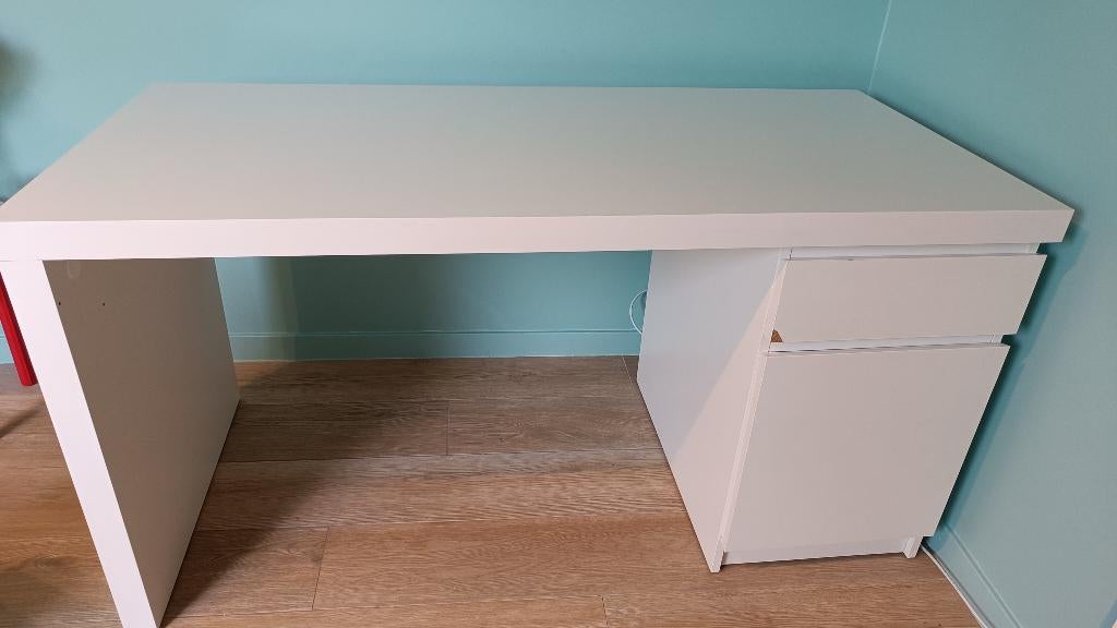IKEA Malm Bureau - Wit, Ophalen, Gebruikt