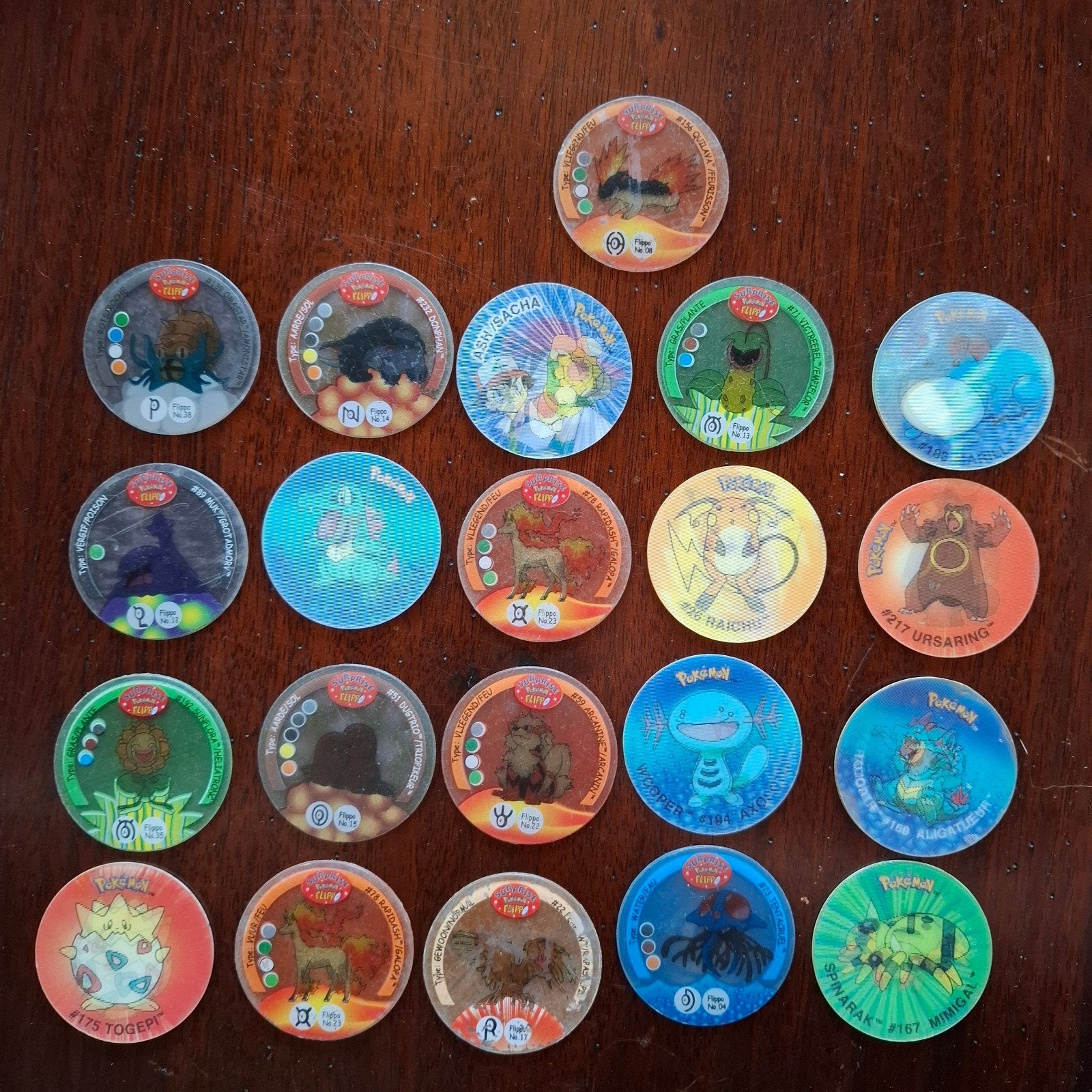 Pokemen Flippo's lot, Collections, Enlèvement ou Envoi, Flippos en vrac