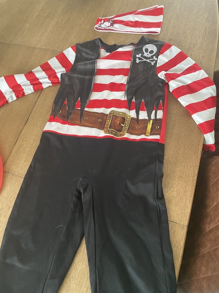 verkleedkledij ninja / piraat 3-6 jaar, Enlèvement, Comme neuf, Garçon ou Fille