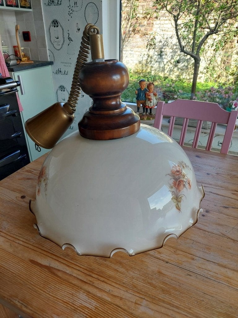 abat-jour vintage avec lampe fluorescente ronde, Maison & Meubles, Lampes | Abat-jour, Enlèvement ou Envoi
