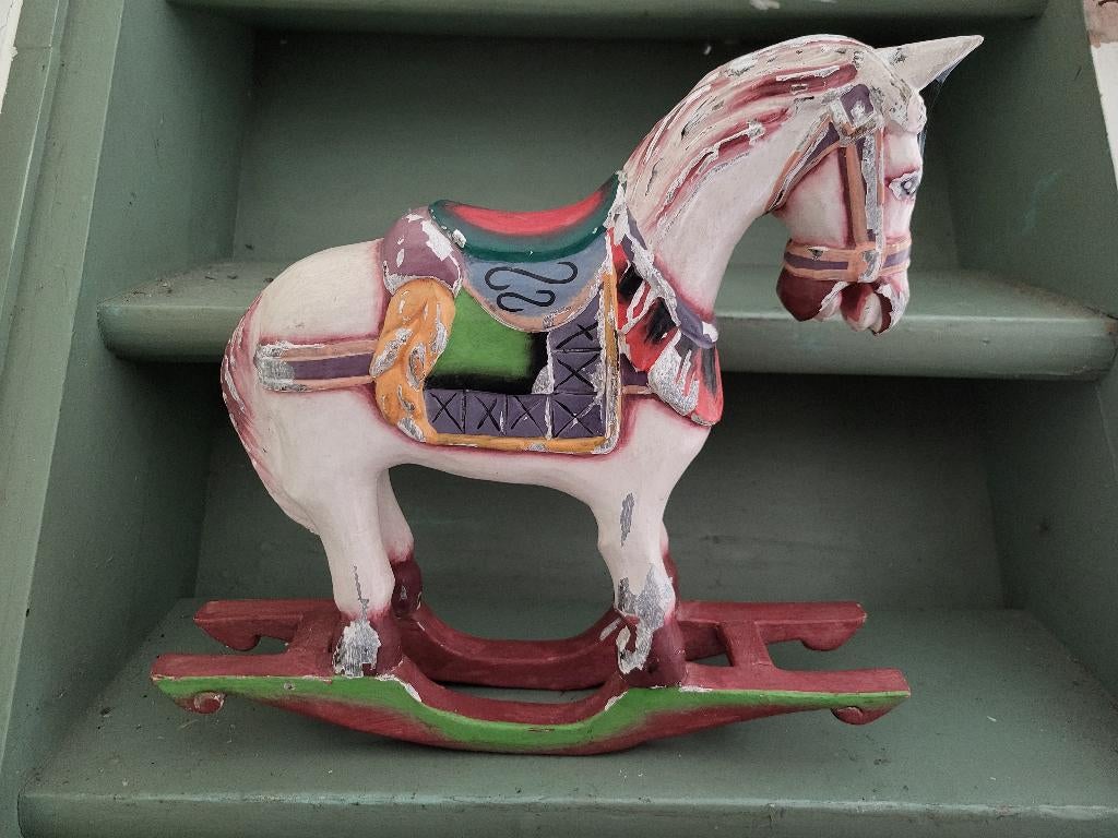 Cheval à bascule en bois, Enfants & Bébés, Jouets | Jouets en bois, Enlèvement ou Envoi, Utilisé, Autres types