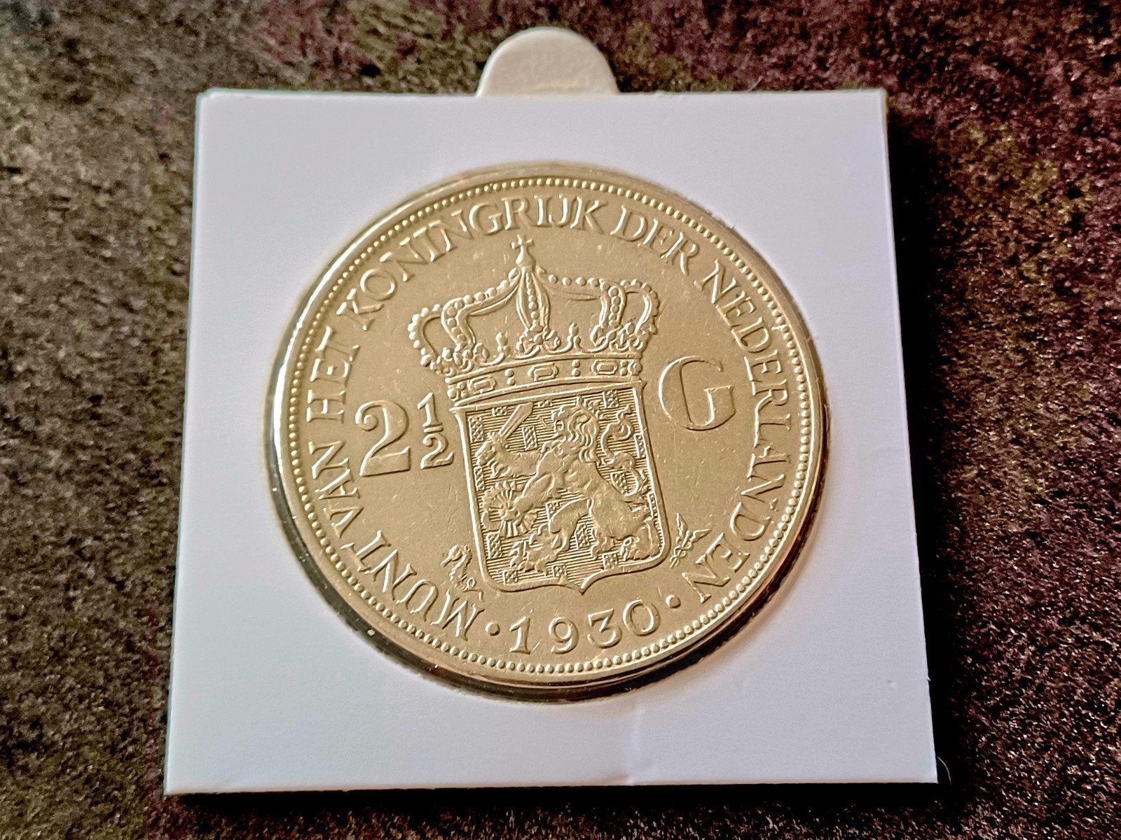 Nederland 2 1/2 gulden 1930, Zilver, Ophalen of Verzenden, Koningin Wilhelmina, Losse munt