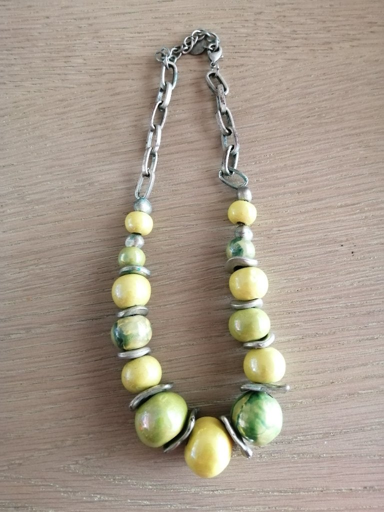 verschillende kettingen met kralen, Bijoux, Sacs & Beauté, Colliers, Enlèvement ou Envoi, Autres couleurs, Comme neuf, Synthétique