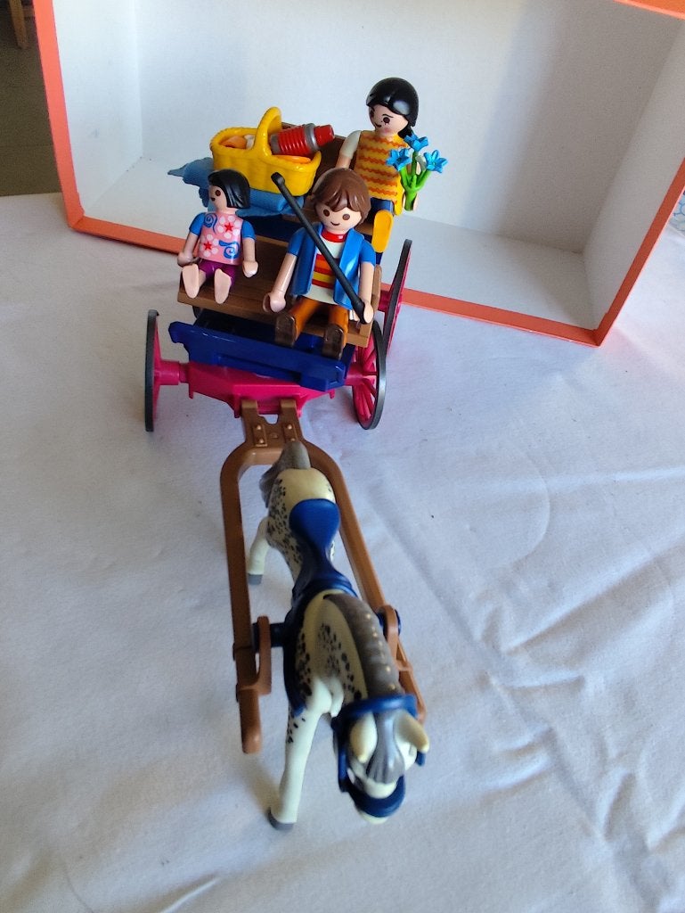 Playmobil 5226 - paardenkoets met familie, Ophalen, Gebruikt, Complete set, Country