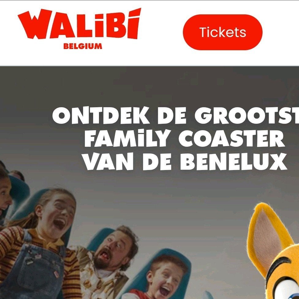 billets Walibi (4 pièces) aujourd'hui 12 septembre, Trois personnes ou plus, Ticket ou Carte d'accès