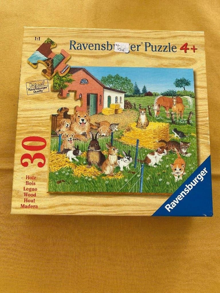 set van 3 puzzels, Kinderen en Baby's, Ophalen of Verzenden, 10 tot 50 stukjes, Gebruikt, 4 tot 6 jaar