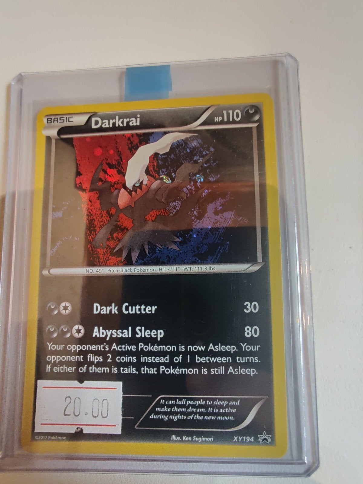 Darkrai XYPR 194, Ophalen, Zo goed als nieuw, Losse kaart, Foil