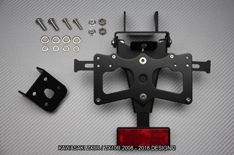 Support de plaque Court KAWASAKI ZX6R / ZX10R 2008 - 2018, Motos, Enlèvement ou Envoi, Neuf