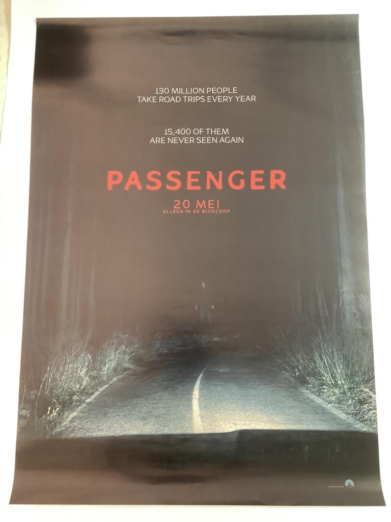 PASSENGER   FILMPOSTER   70-100 cm, Verzamelen, Posters, Ophalen of Verzenden, Zo goed als nieuw