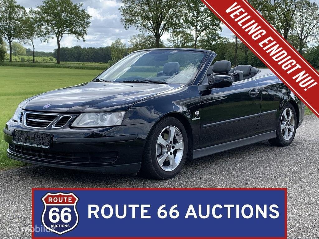 Saab 9-3 Turbo Cabriolet | 2005 - NO RESERVE | Route 66 Auct, Achat, Entreprise, Boîte manuelle, Autre carrosserie