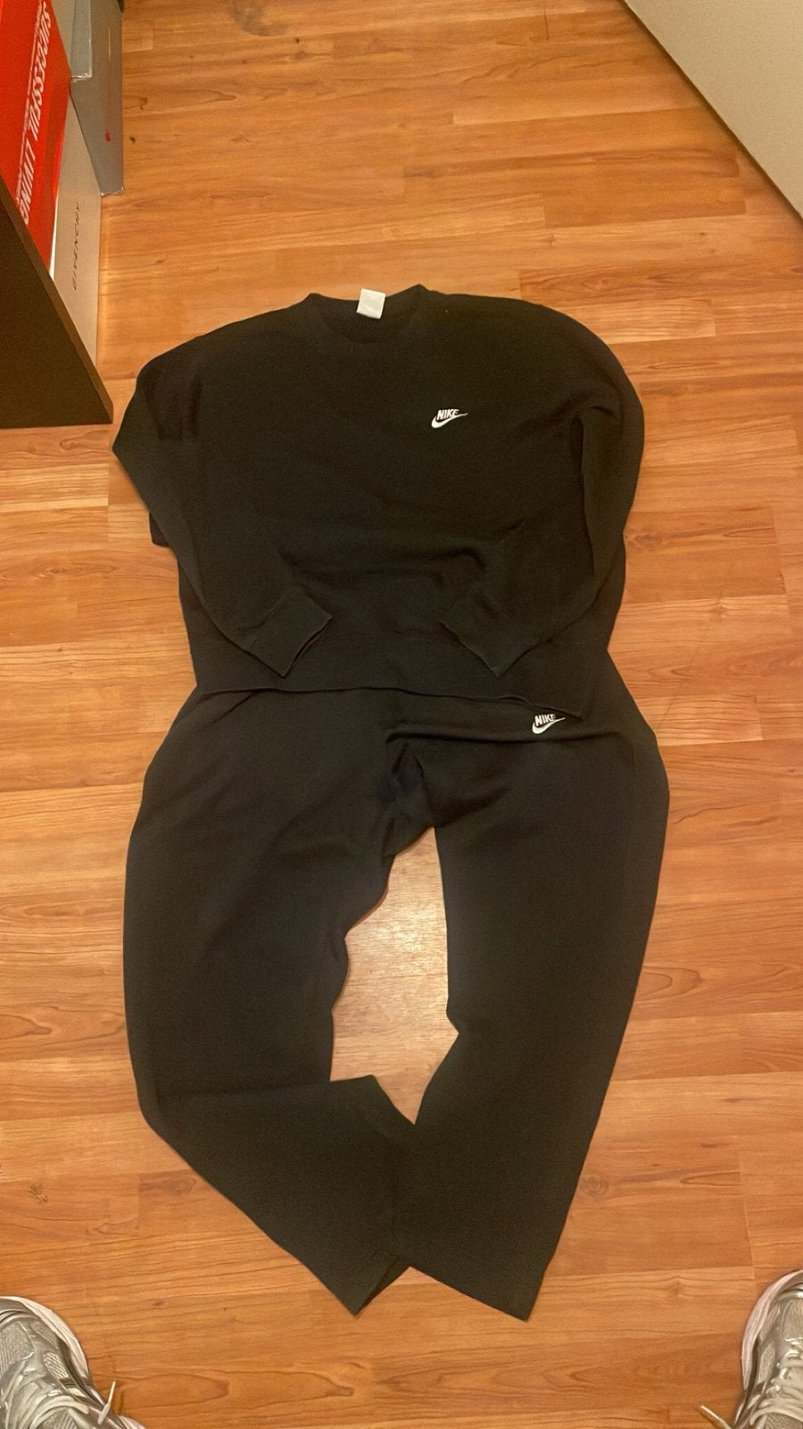 Nike trainingspak, Kleding | Heren, Sportkleding, Ophalen, Zo goed als nieuw, Maat 52/54 (L), Zwart