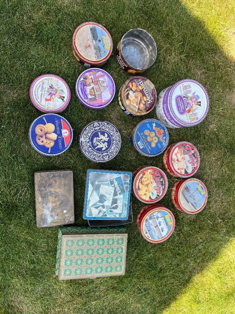 Lot vintage koekendozen: mackintosh…, Verzamelen, Ophalen, Gebruikt