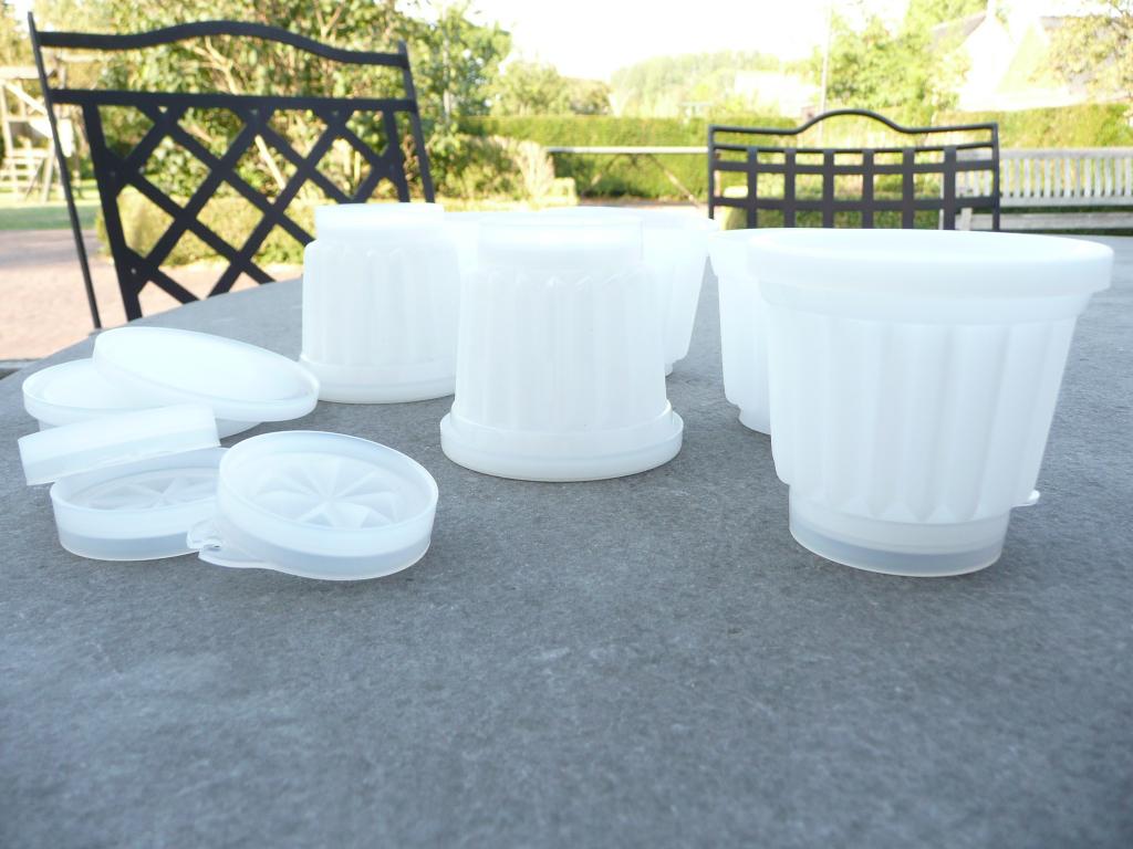 6 NIEUWE Tupperware mini GASTRONOOM vormpjes 130 ml, Maison & Meubles, Cuisine| Tupperware, Neuf, Autres types, Blanc, Enlèvement ou Envoi
