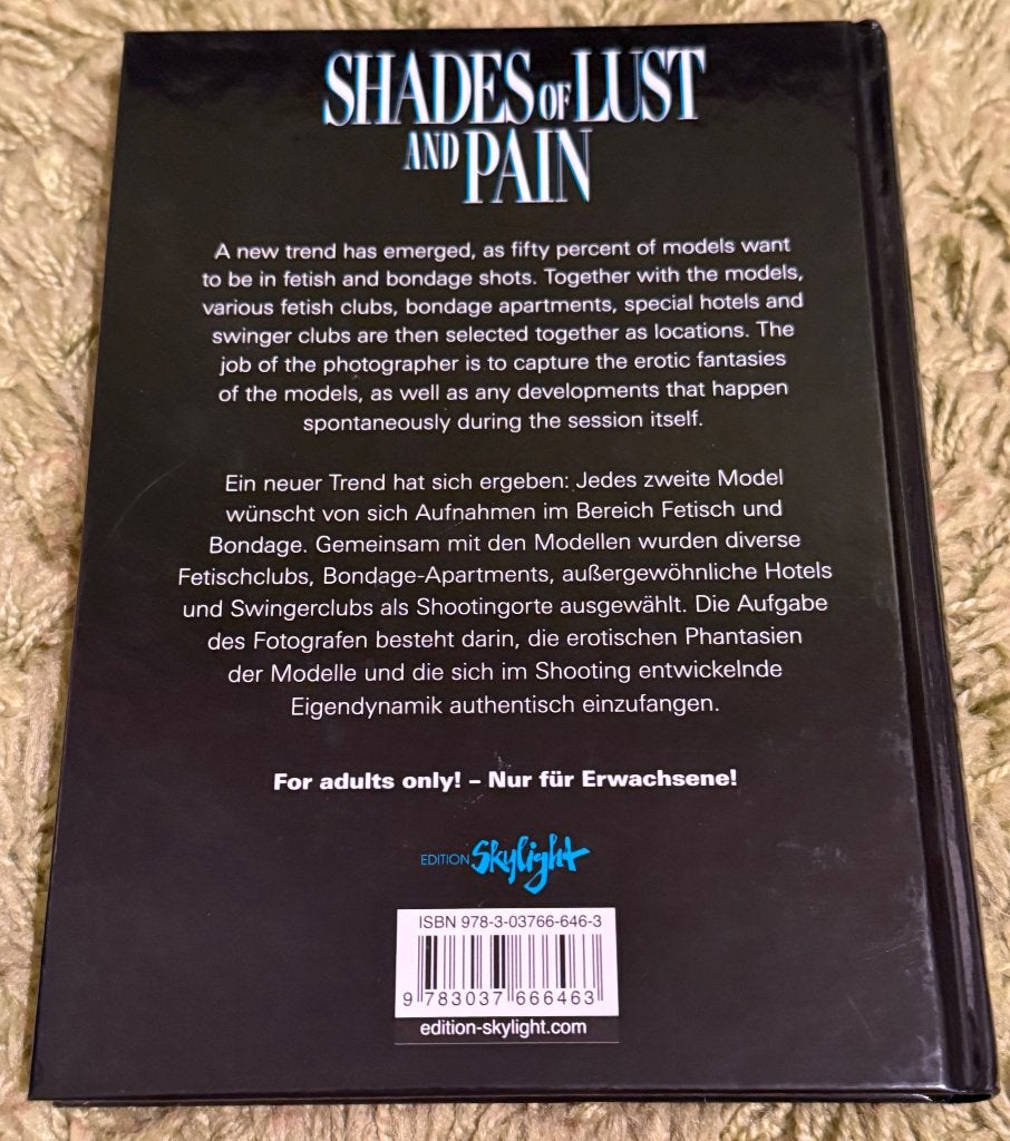 Shades of Lust and Pain, erotisch fotoboek, Boeken, Kunst en Cultuur | Fotografie en Design, Uwe Dupke, Verzenden, Fotografie algemeen