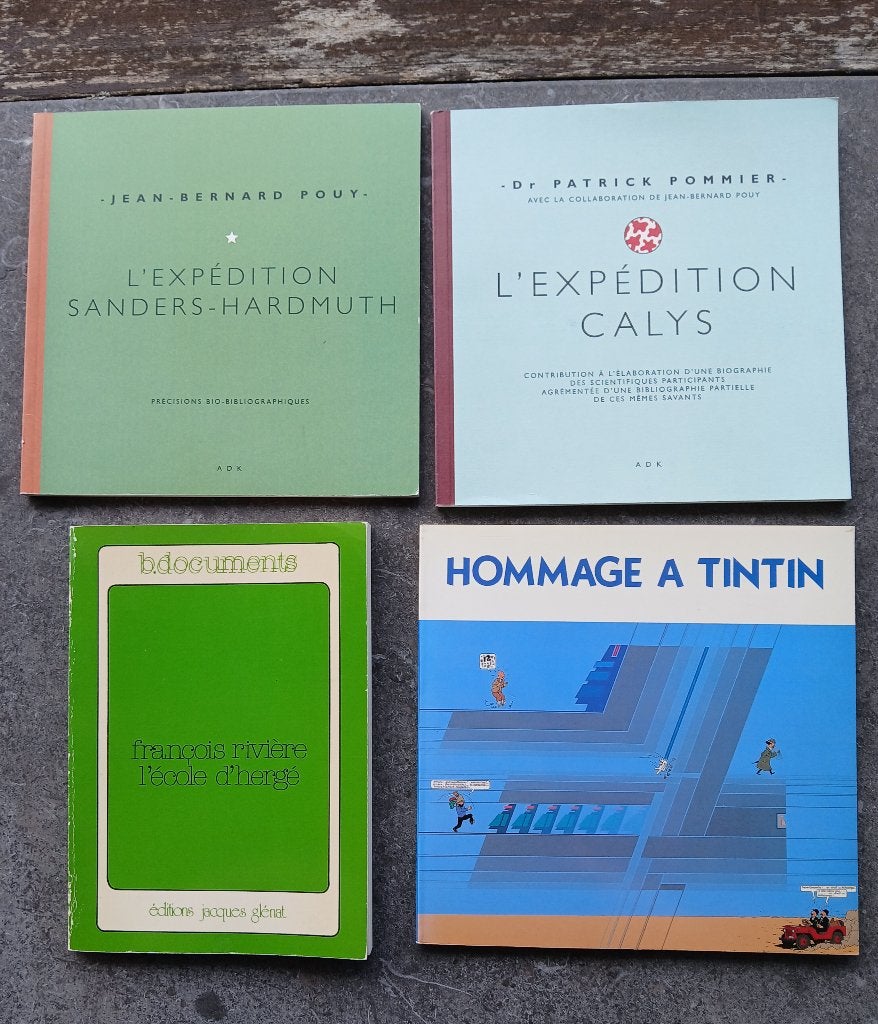 Livres sur Hergé (expédition Sanders dédicacé), Livres, Enlèvement, Hergé.