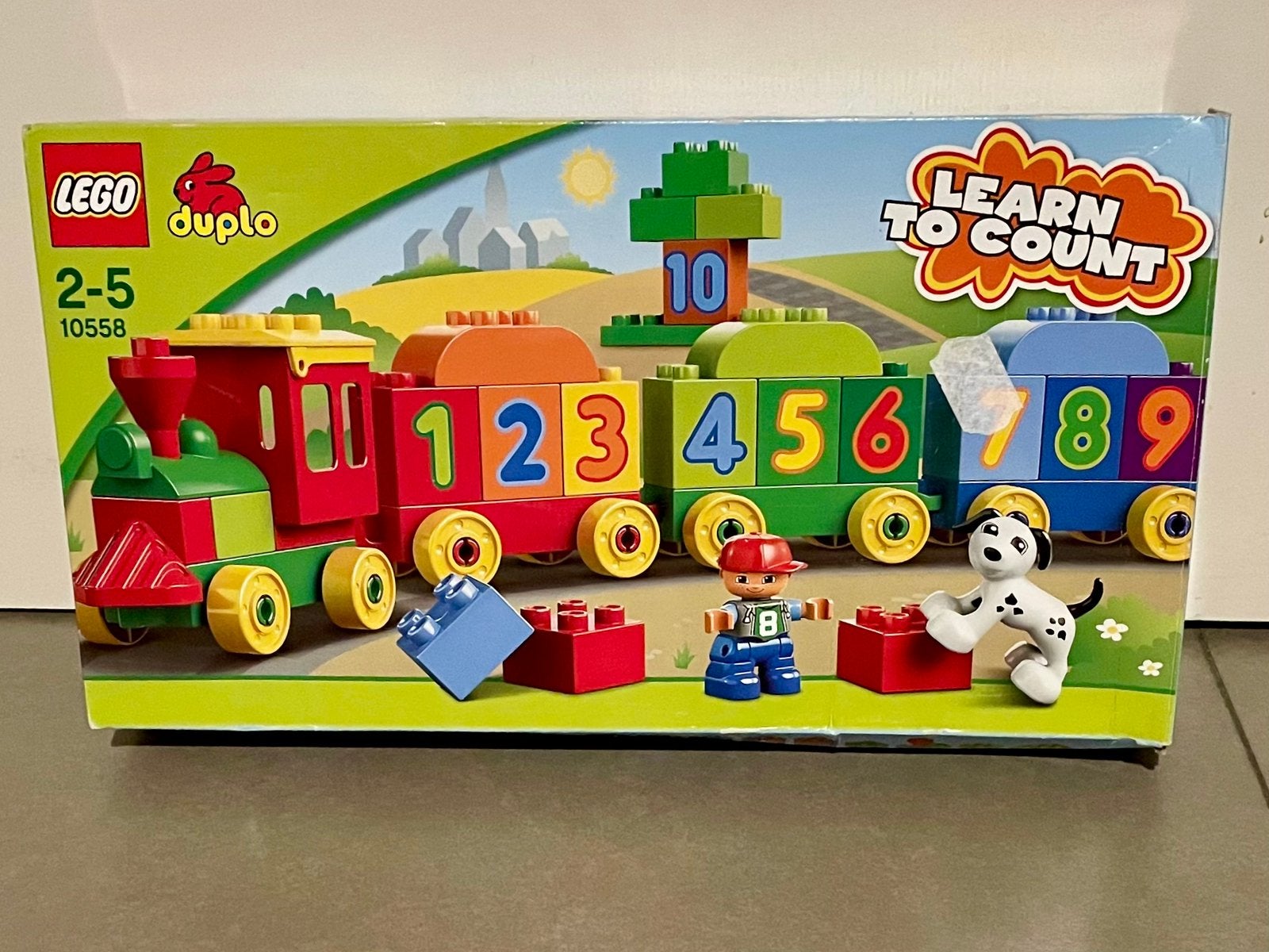 Lego Duplo getallentrein - Nieuwstaat, Ophalen, Zo goed als nieuw, Duplo