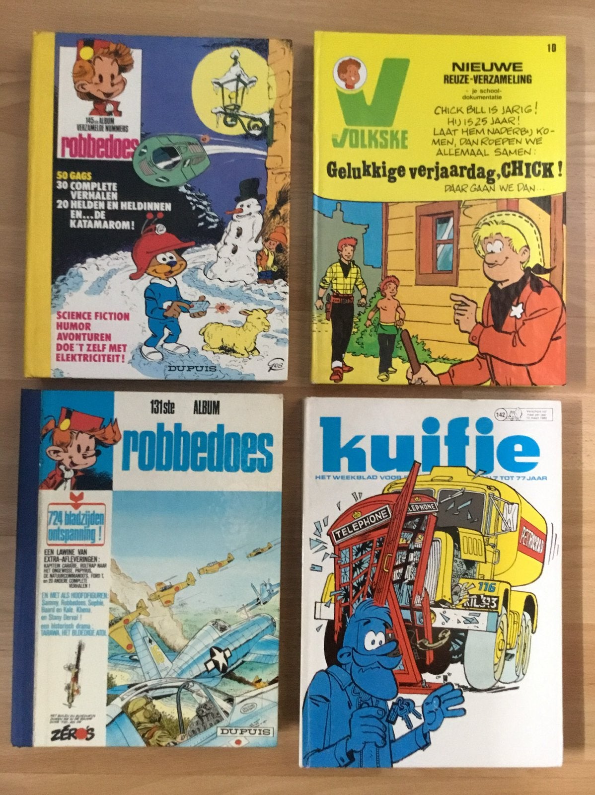 Verzamelalbums strips Robbedoes Kuifje, Enlèvement ou Envoi