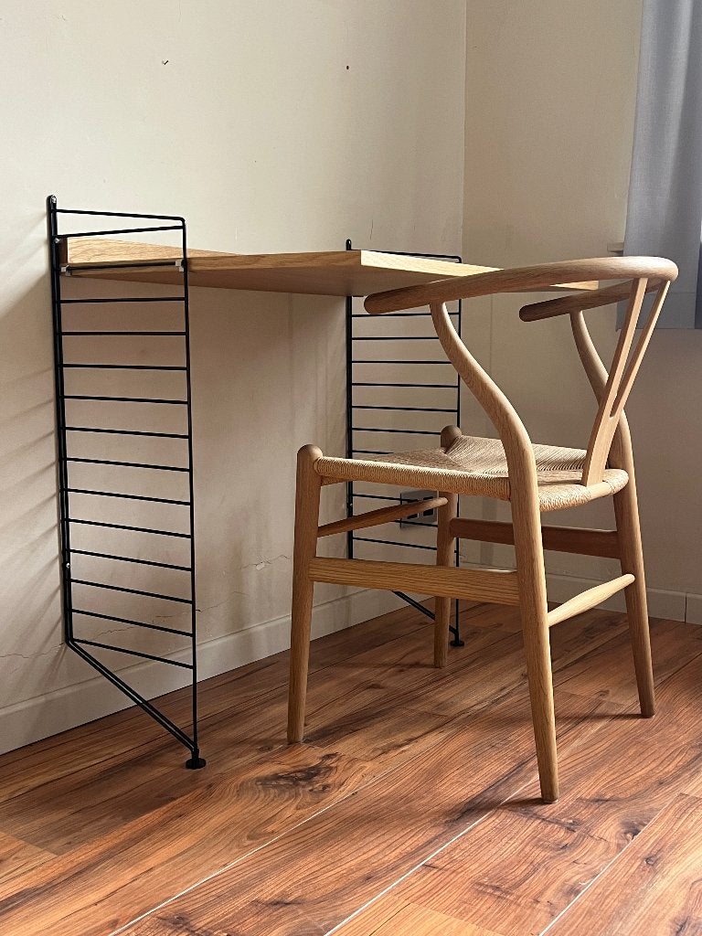 String bureau eik, Ophalen, 78 cm, Scandinavisch, Hout