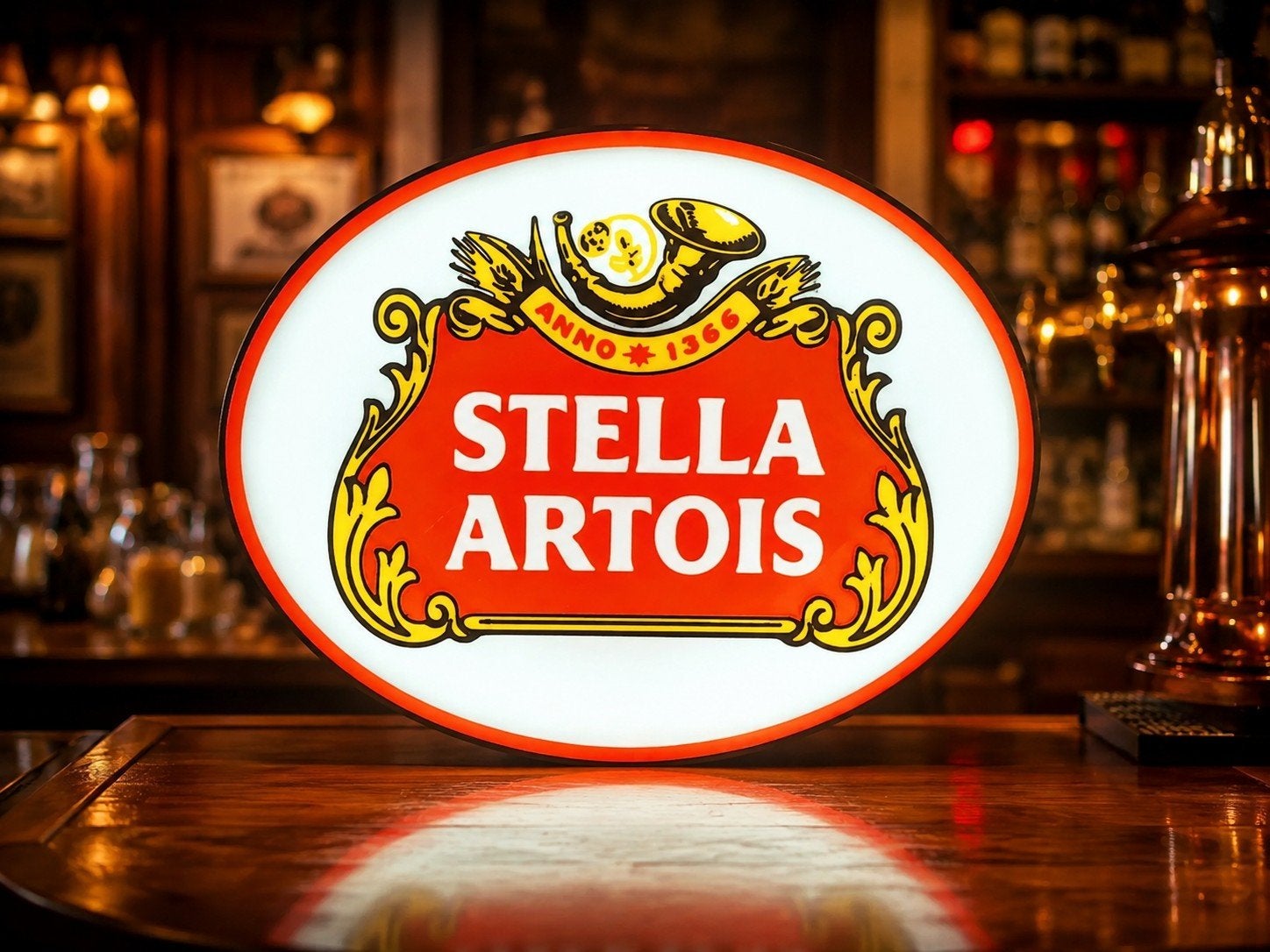 Mooie Stella Artois lichtbak, perfect voor de verzamelaar, Ophalen of Verzenden, Nieuw, Reclamebord, Plaat of Schild, Stella Artois