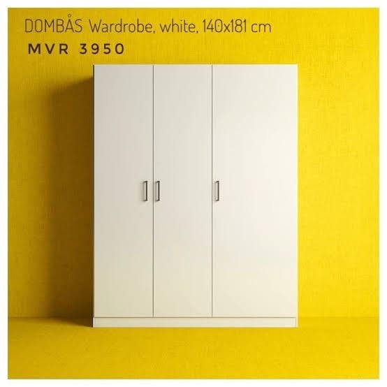 Ikea dombas kleerkast wit, Ophalen, Met deur(en), 100 tot 150 cm, Nieuw