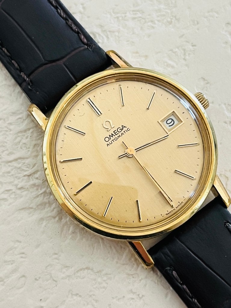 Vintage automatic Omega horloge, Handtassen en Accessoires, Horloges | Heren, Gebruikt, Polshorloge, Omega, Overige materialen