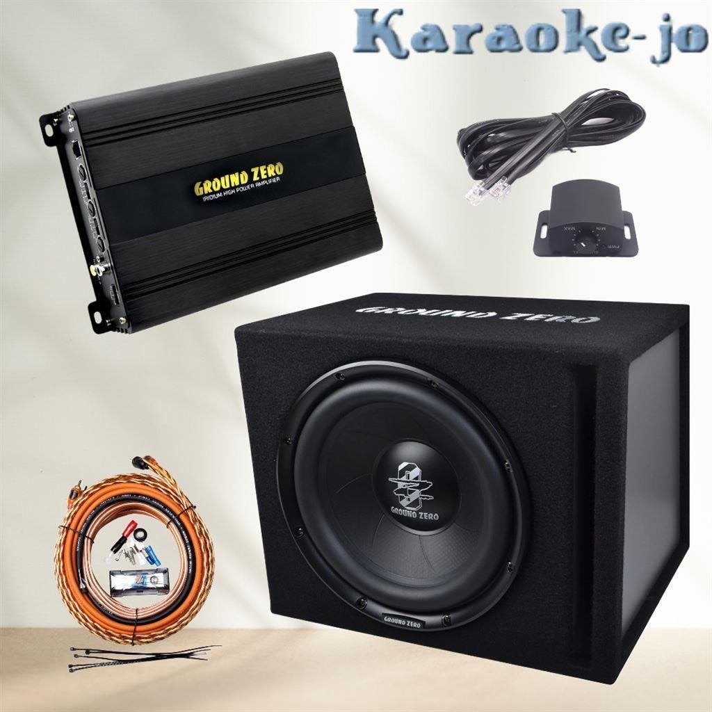 Ground Zero GZIA 200.2 versterker + Subwoofer + Kabelset, Ophalen of Verzenden, Nieuw