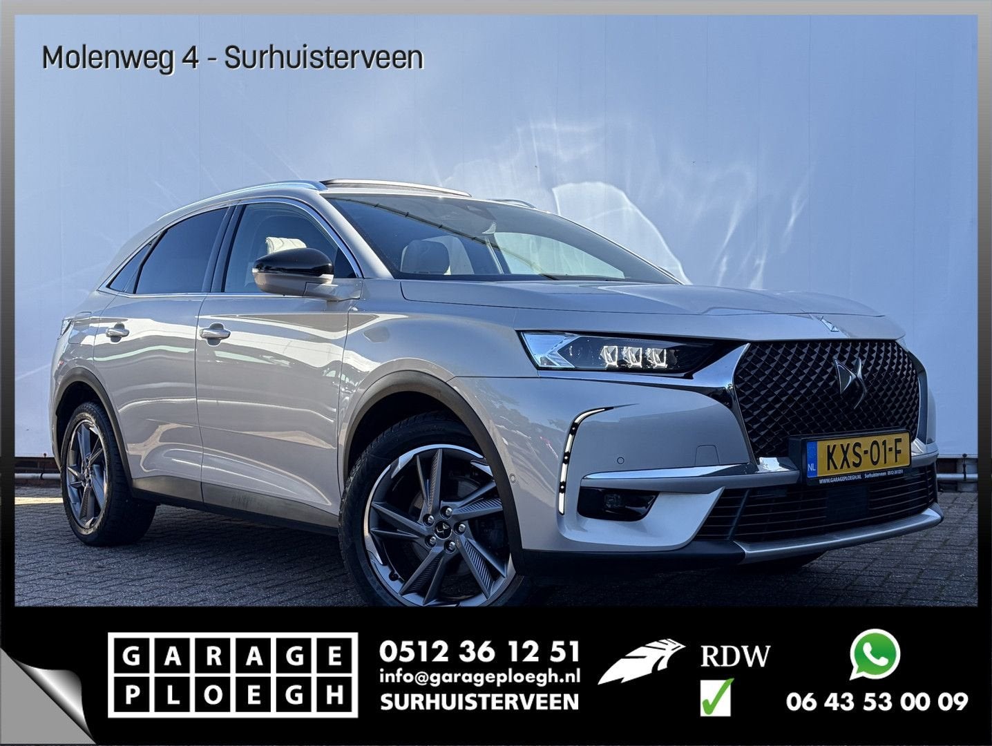DS Automobiles DS7 Crossback 1.6 181pk Rivoli Leer Massage M, Auto's, Automaat, Adaptive Cruise Control, SUV of Terreinwagen, Zilver of Grijs