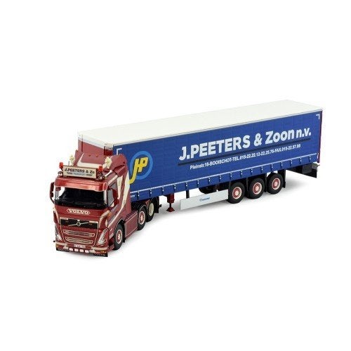 Tekno Volvo FH05 sleeper cab 6x2 semi trailer J. Peeters, Ophalen of Verzenden, Nieuw, Bus of Vrachtwagen, Tekno