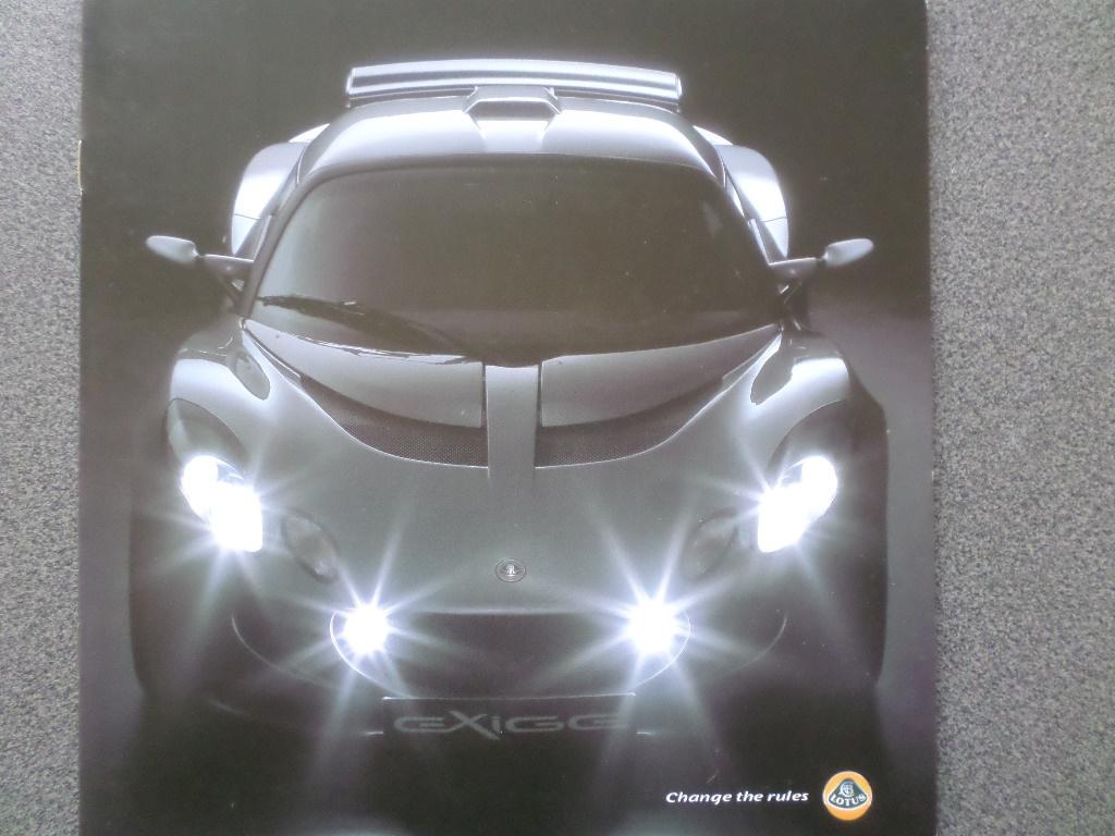 Brochure Lotus Exige, Enlèvement ou Envoi