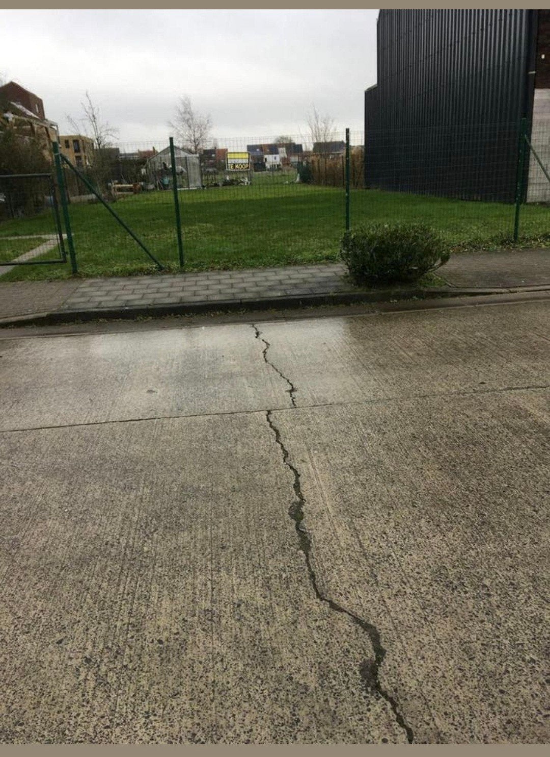 Bouwgrond 505 m² te Veldegem voor halfopen bebouwing.