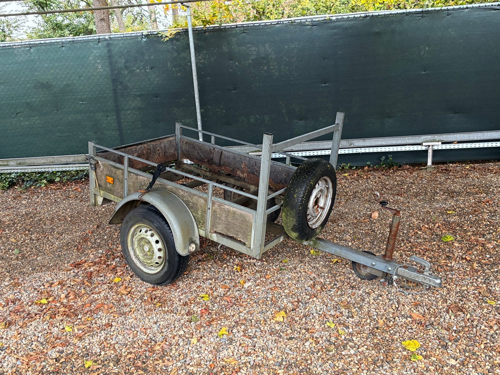 TE KOOP: Ongeremde gegalvaniseerde aanhangwagen, Auto diversen, Ophalen, Gebruikt